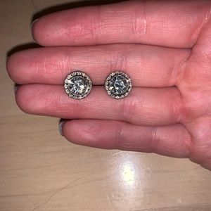 Swarovski halo earrings